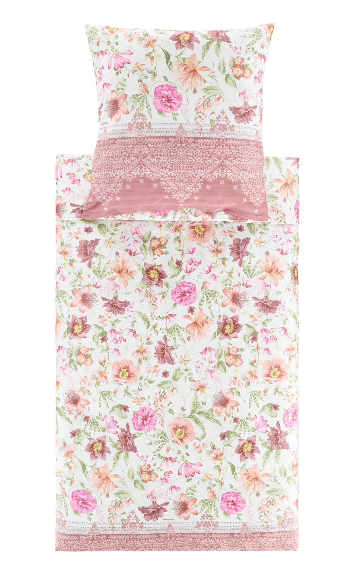 Bassetti Bettwäsche Bassetti Satin Bettwäsche CASABLANCA, P1 Rosa, Baumwoll günstig online kaufen