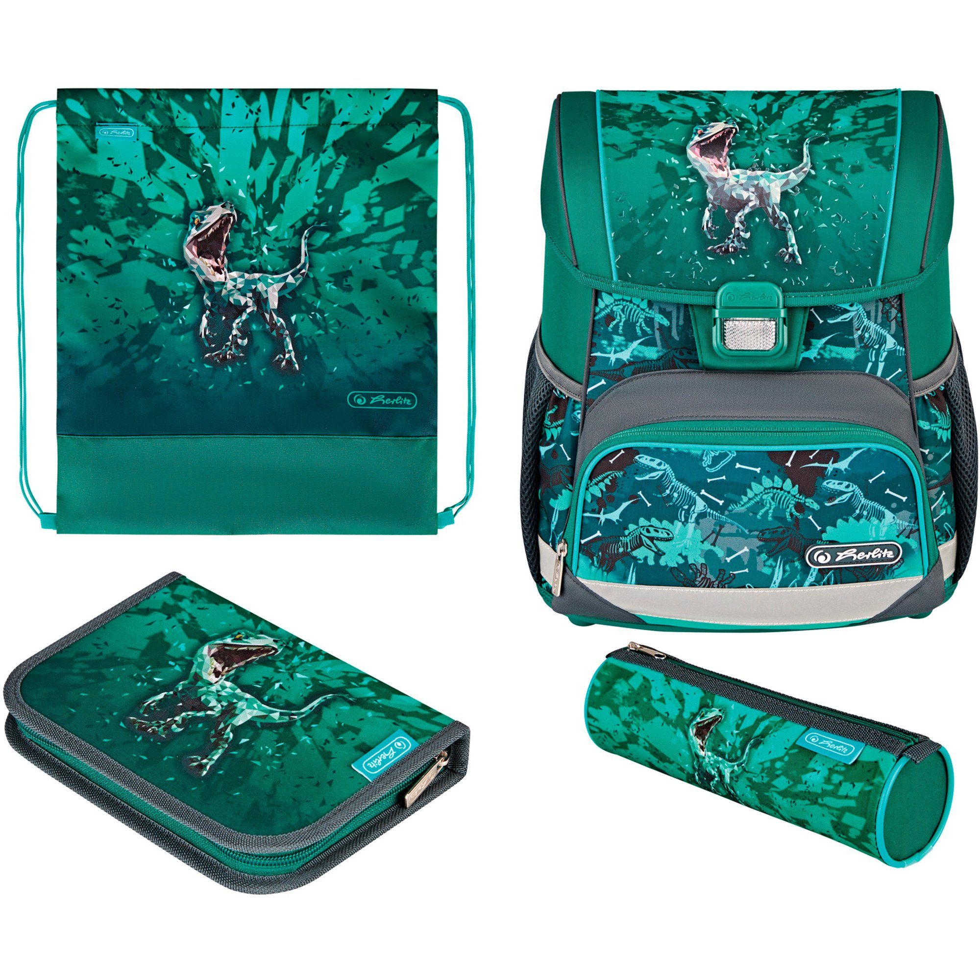 Herlitz Schulranzen Herlitz Loop Plus Green Rex, Schulranzen, (inkl ...