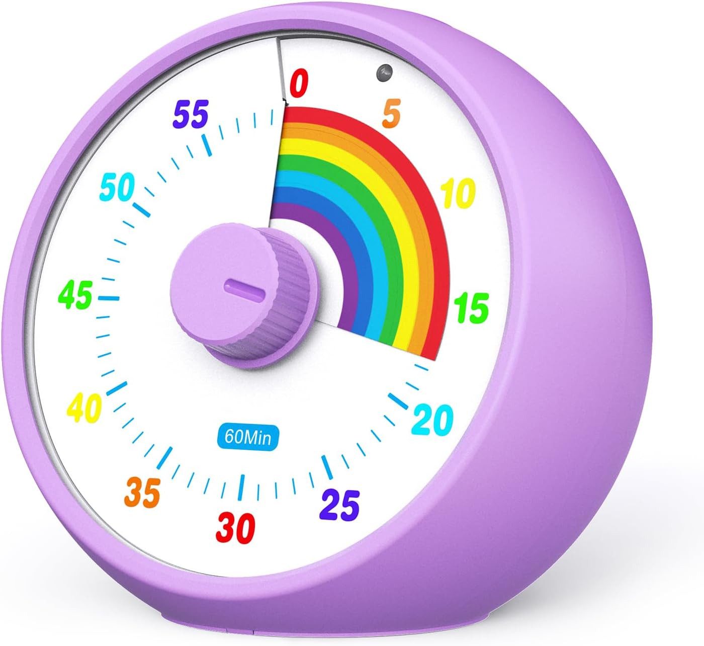 FELIXLEO Küchentimer Visueller Timer für Kinder, 60-Minuten Countdown für (Lila)
