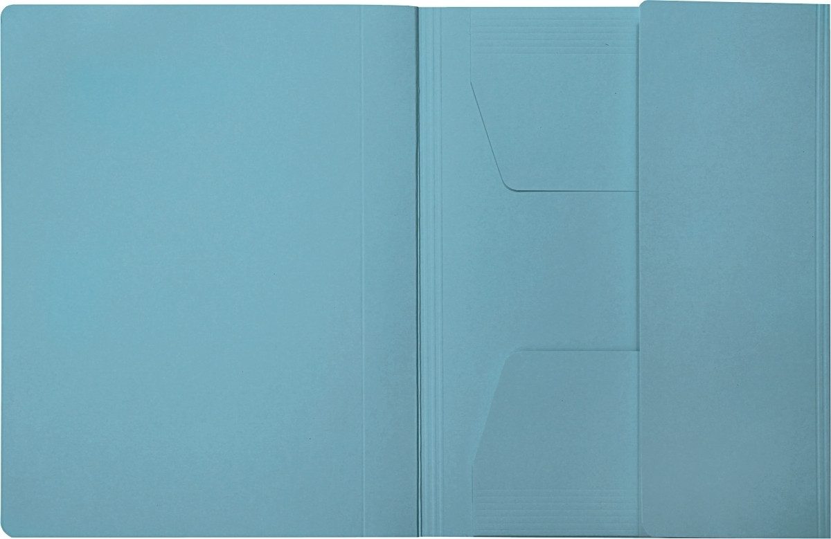 Hefter Combamappe A4 Karton 250g/qm blau (10 Stück)