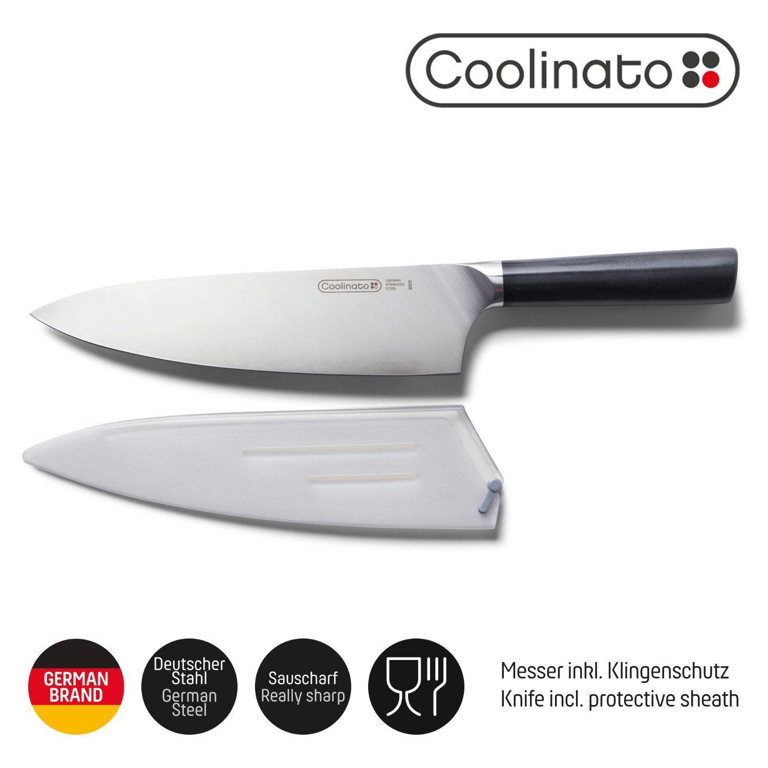 Coolinato Kochmesser Profi Küchenmesser 20cm