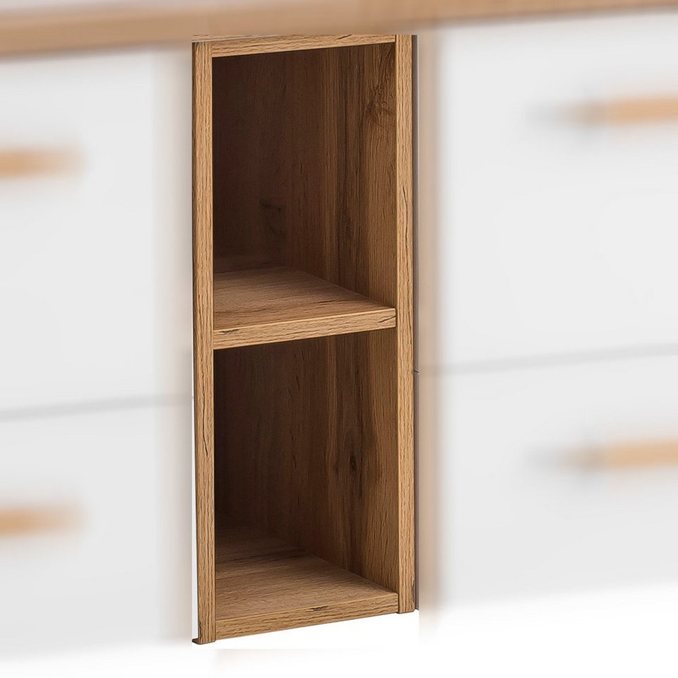 Lomadox Hängeschrank DABO-04 Badezimmer Regalschrank in Landhaus-Eiche,  B/H/T: 20,8/49,25/33 cm