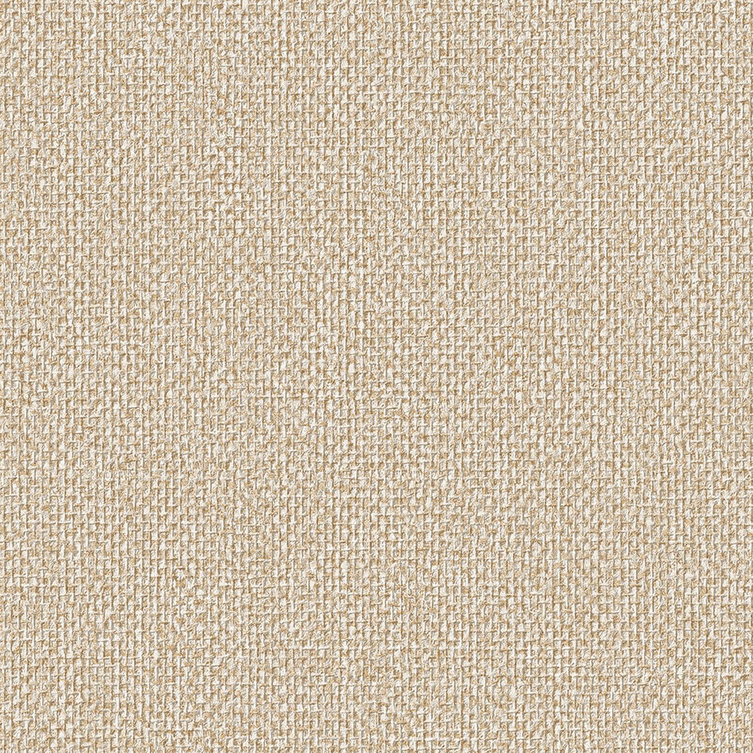 Profhome Strukturtapete SA524094-DI Struktur Tapete Textiloptik schimmernd beige perl-gold, strukturiert, (1 Rolle, 5,33 qm), heißgeprägte Vliestapete, goldfarben
