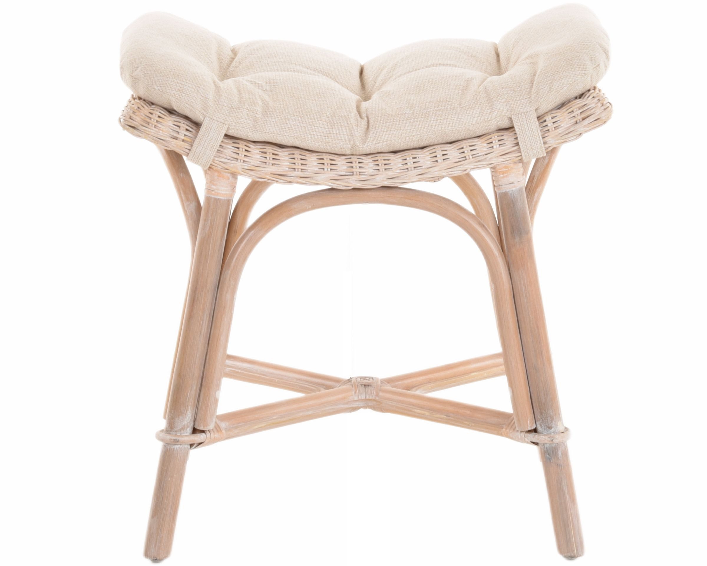 Krines Home Sitzhocker Fußhocker mit geschwungener Ablage, Stabiler Sitzhoc günstig online kaufen