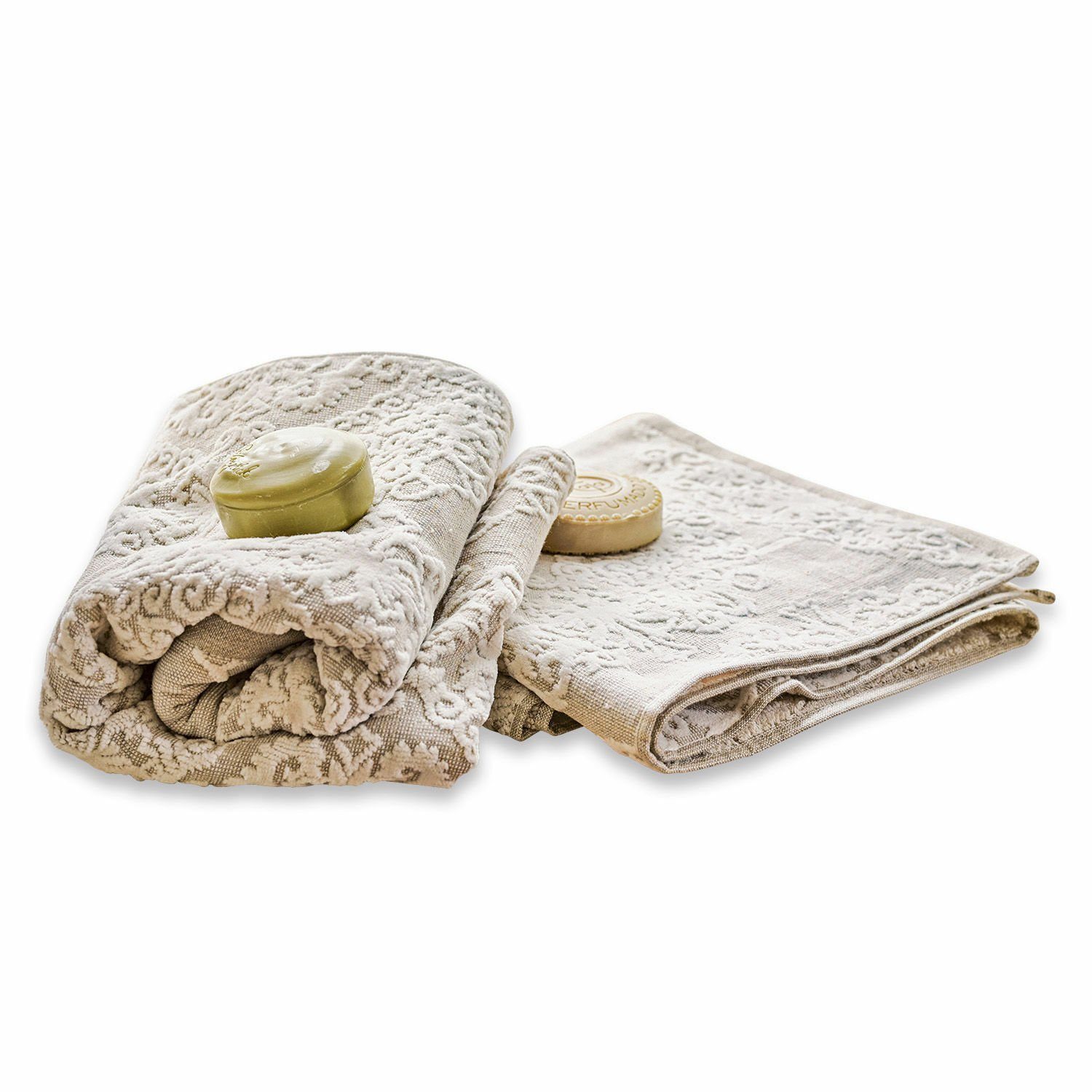 Mirabeau Handtuch Set Handtuch 2er Set Curmont beige/grau