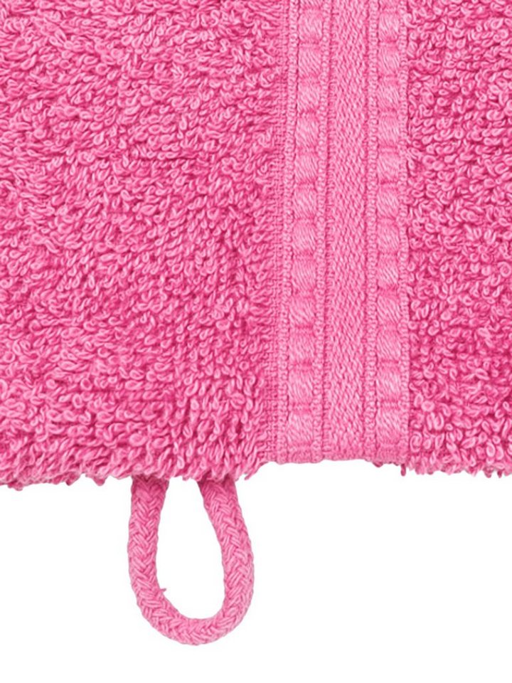 Julie Julsen Handtuch 1-Handtuch-Pink-Waschhandschuh 15 x 21 cm,  Bio-Baumwolle (1-St)