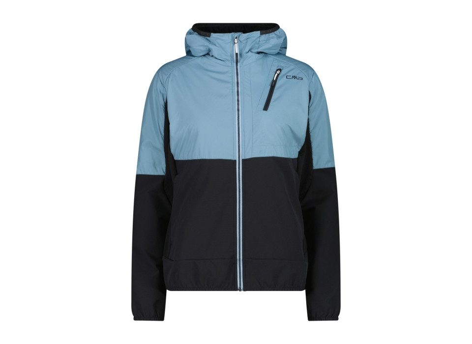 CMP Sweater WOMAN JACKET HYBRID FIX HOOD