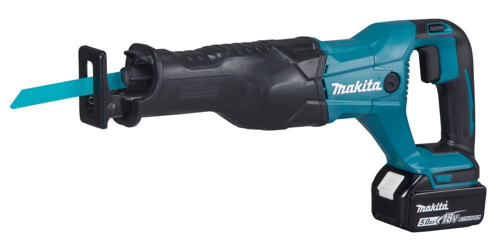 Makita Akku-Reciprosäge »DJR186RT« 18V, 0-2.800 min⁻¹, 32 mm, Inkl. 5Ah Akku und Ladegerät, Leistungsfähige solide Reciprosäge mit großer Hubhöhe