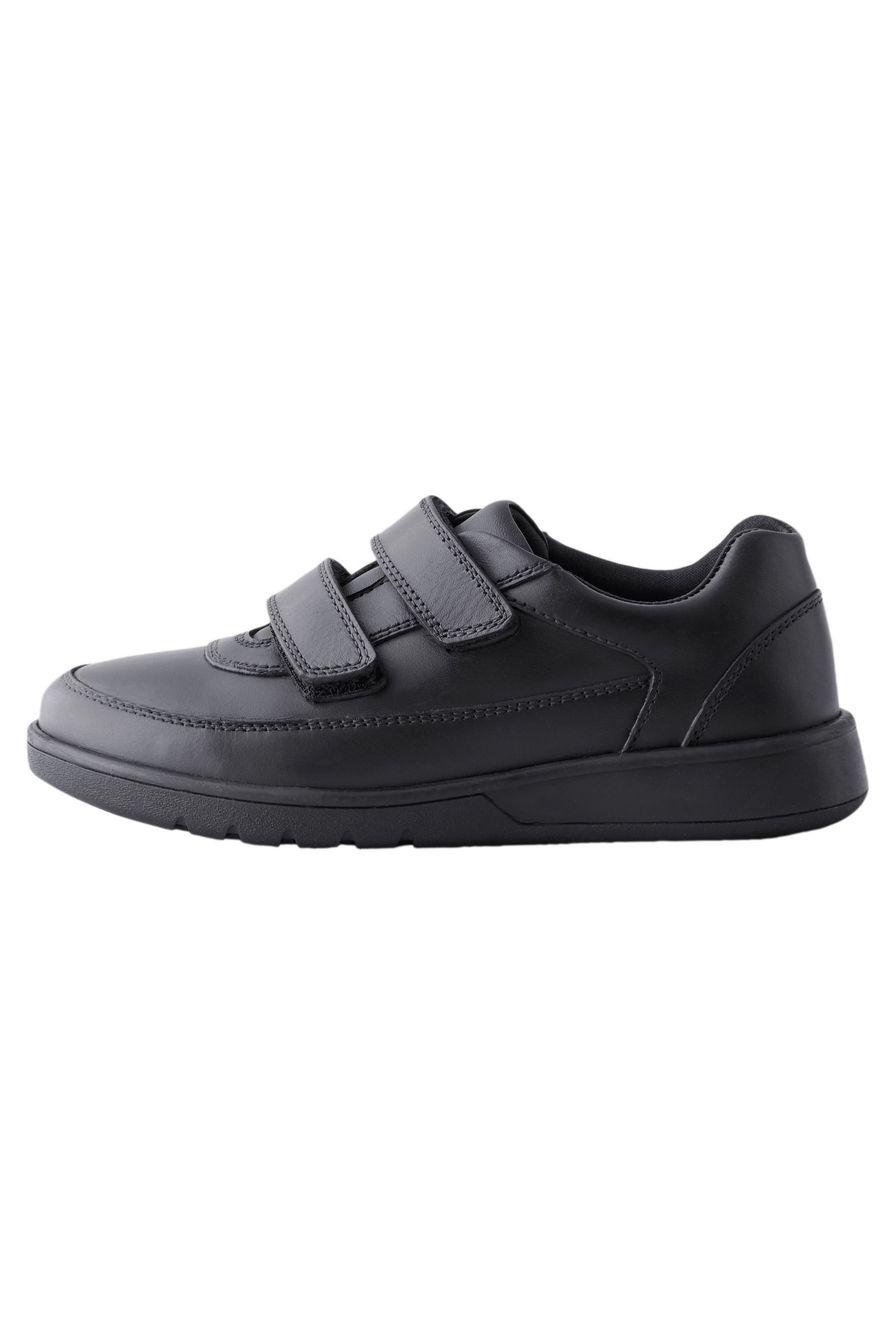 Lederschuhe mit 2 Klettverschlussriemen Klettschuh