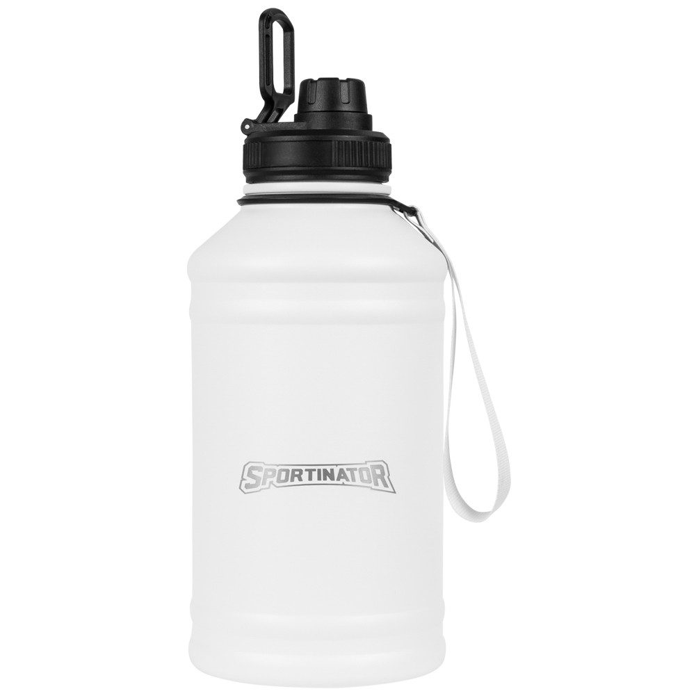 Sportinator Trinkflasche "Hydrated" Fitness Edelstahl Trinkflasche 2,2l, spülmaschinenfest