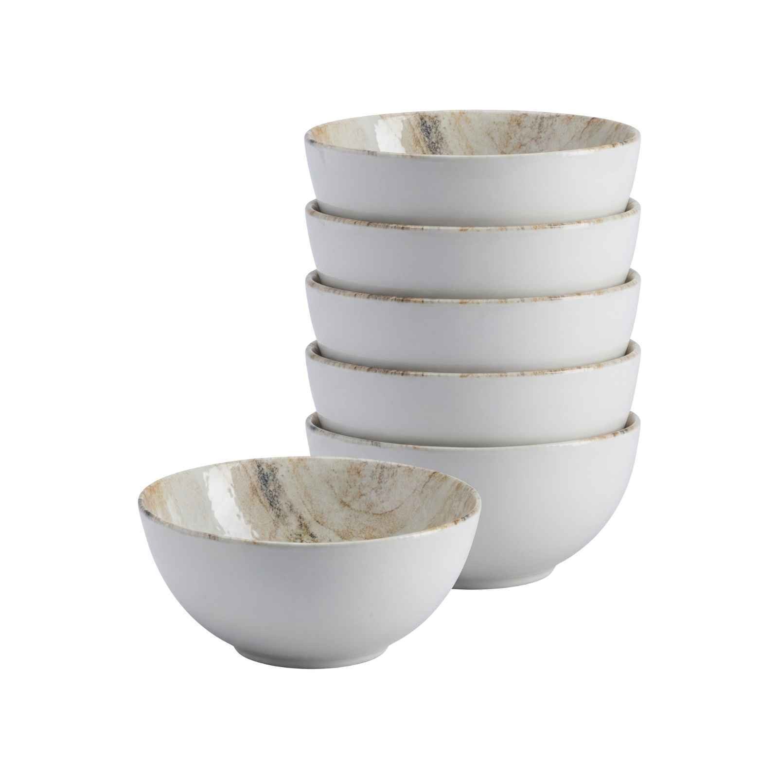 Ritzenhoff & Breker Schale Arezzo Müslischalen ø 16,5 cm 6er Set, Steinzeug, (6x Schale, 6-tlg)