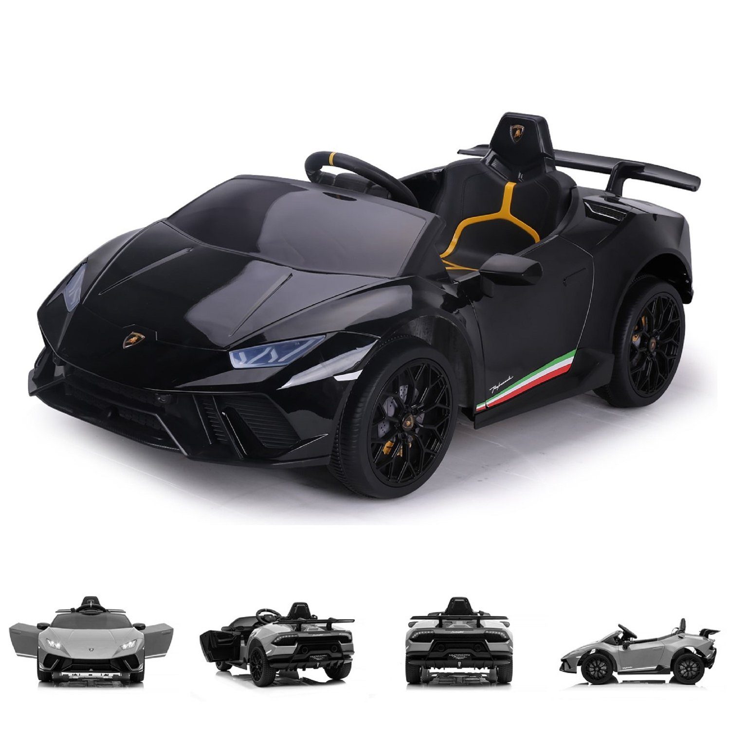 Chipolino Elektro-Kinderauto »Kinder Elektroauto Lamborghini Huracan«,  Belastbarkeit 30 kg, Fernbedienung, Musikfunktion online kaufen | OTTO