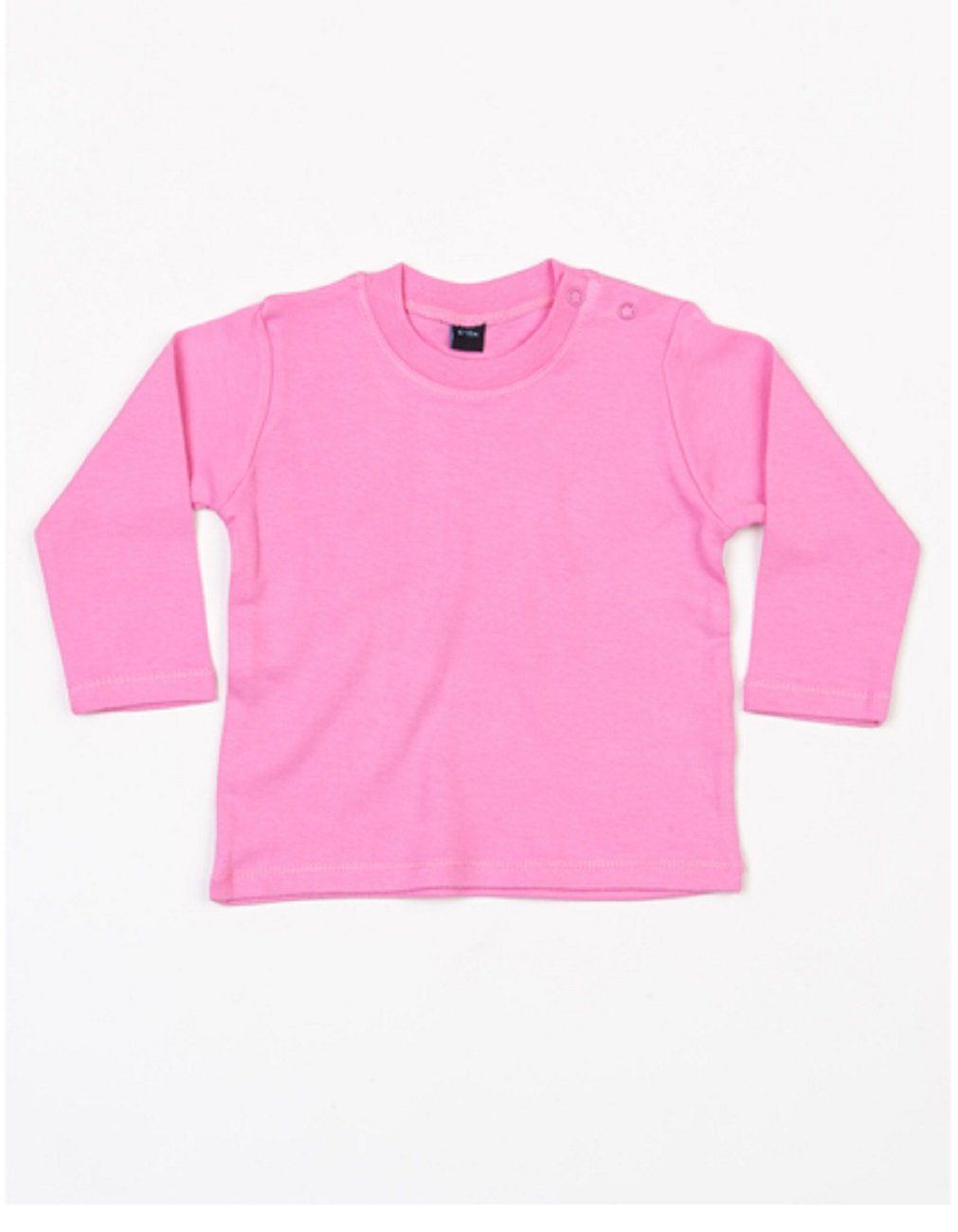 im Kinder 24 / Mädchen in 3er 2er Set Farben u. Langarmshirt 1er pink Baby Langarmshirt bis Bio-Baumwolle / BABYBUGZ aus (1-tlg) (3 für Monate) verschiedenen Jungen /