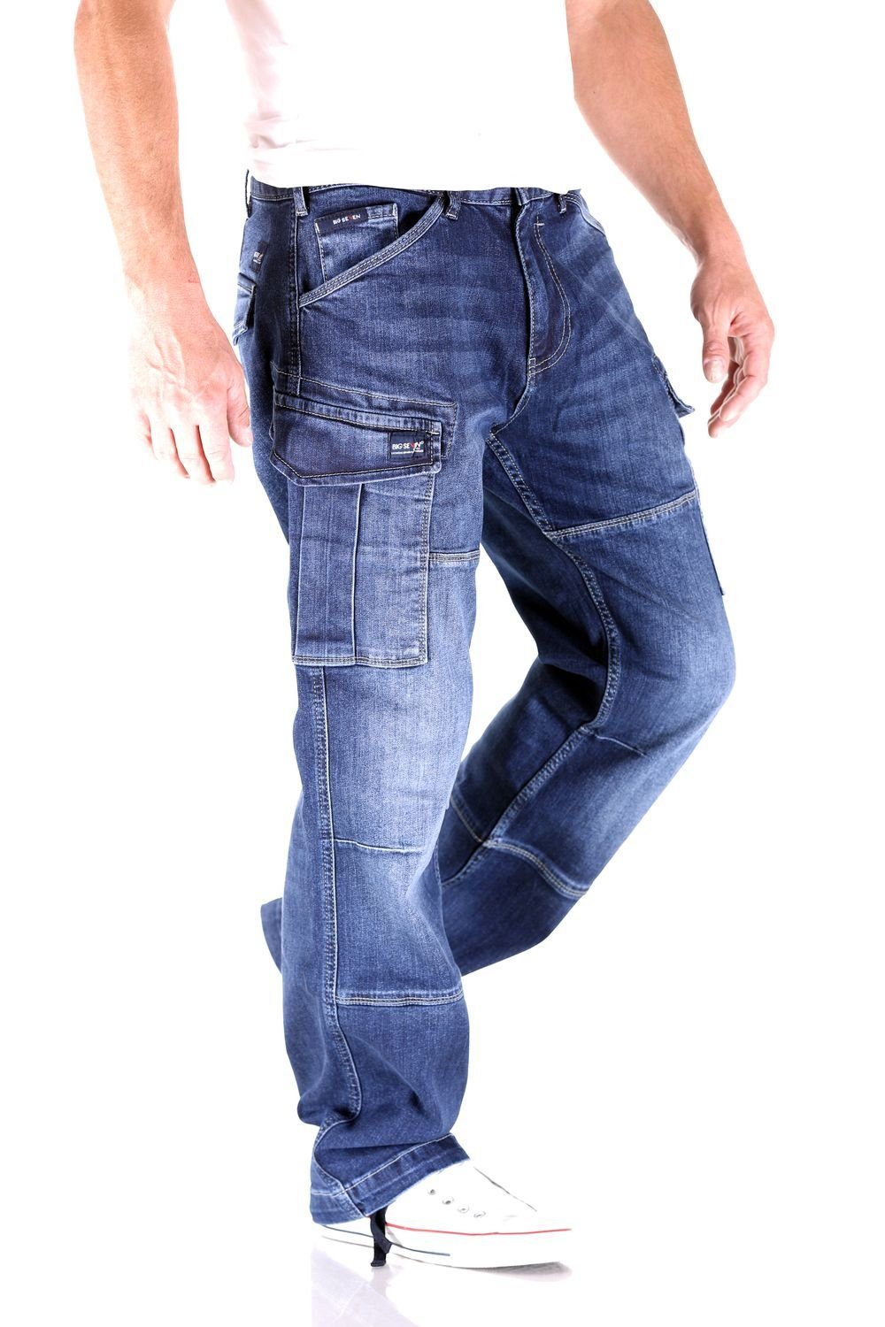 Seven Cargo Herren Jeans Big Aged Brian Big Cargojeans Dark Seven