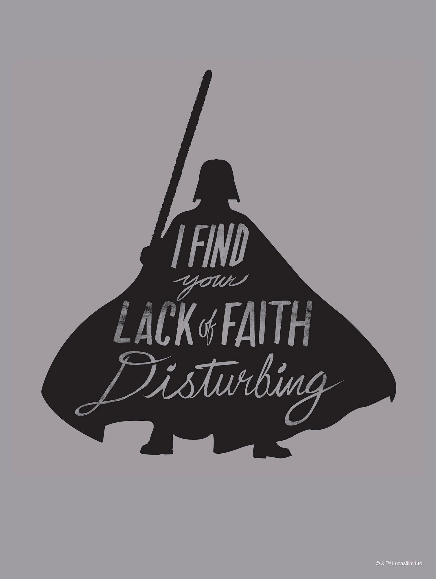 Komar Bild Star Wars Silhouette Quotes Vader, Disney (1 St), Wandbild zur Dekoration im Kinderzimmer - ohne Rahmen