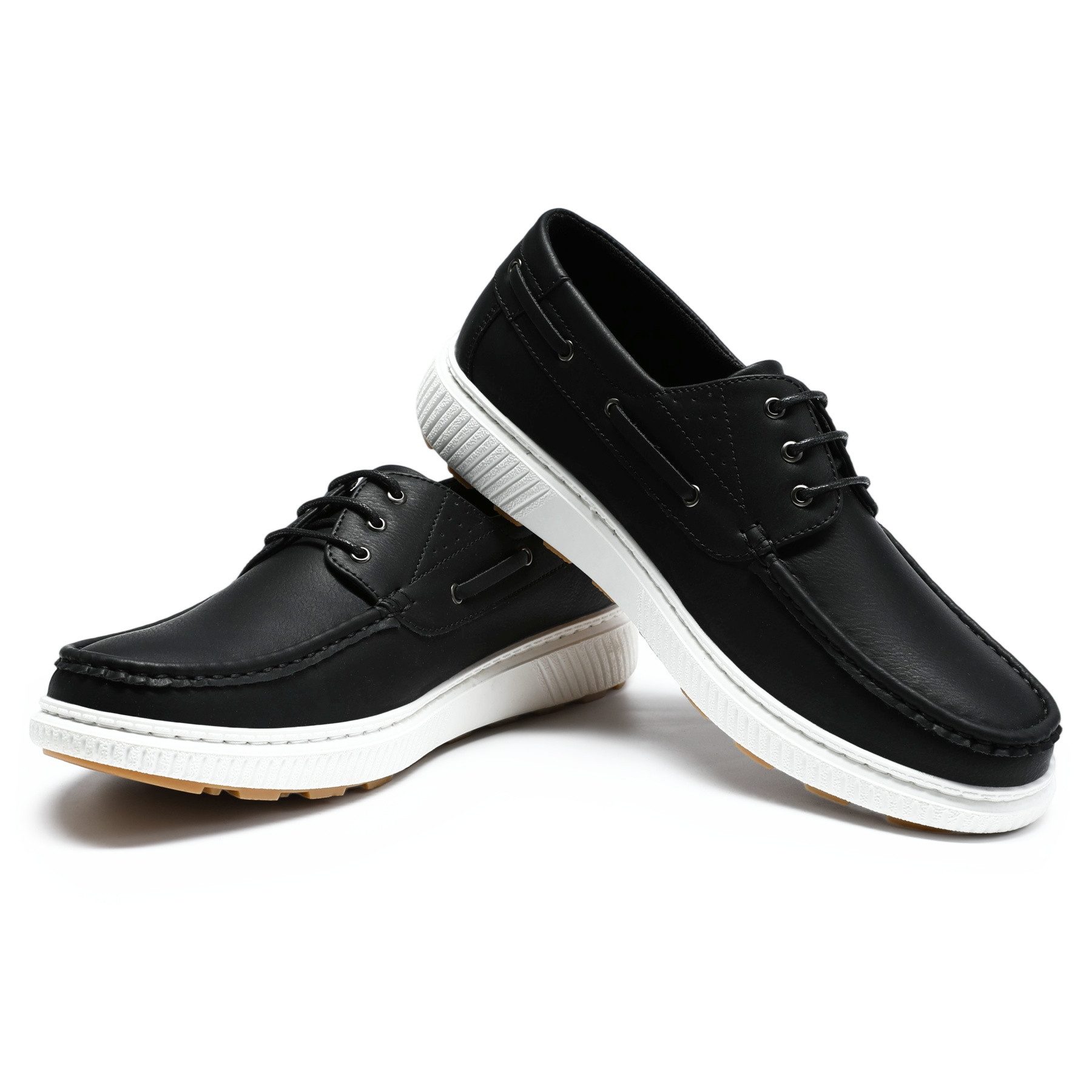 Allthemen Bootsschuh Herren elegante Mokassins Business Schnürschuhe