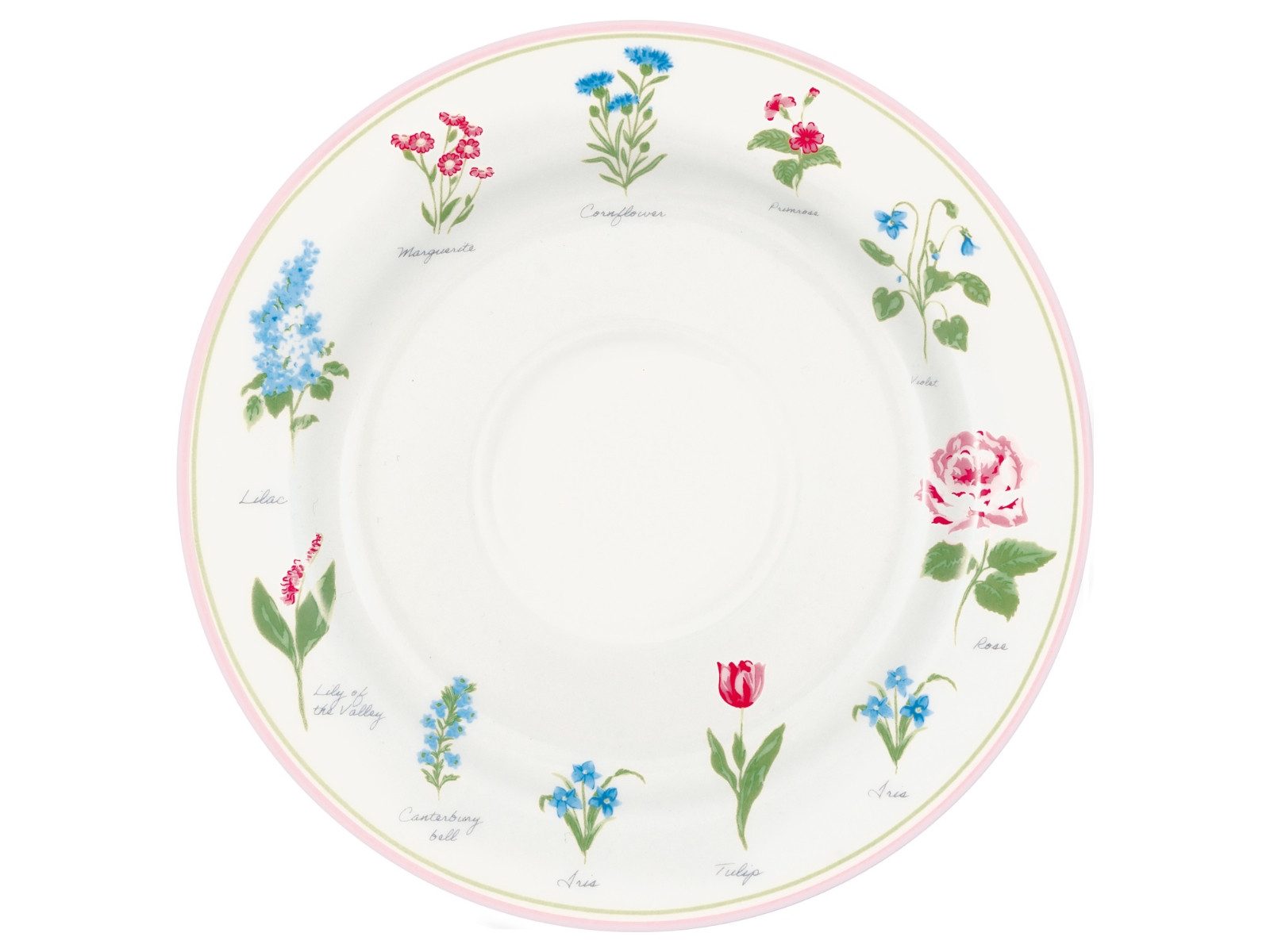 Greengate Frühstücksteller Agnes Frühstücksteller white 20,2cm