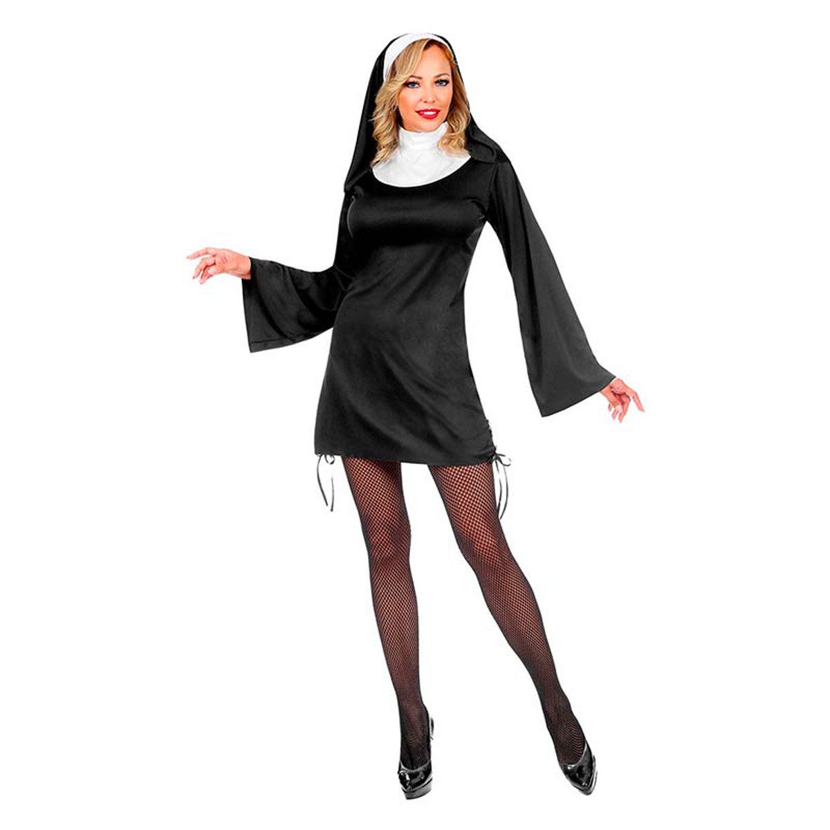 Widmann S.r.l. Kostüm Kostüm Nonne für Damen, Kleid und Haube