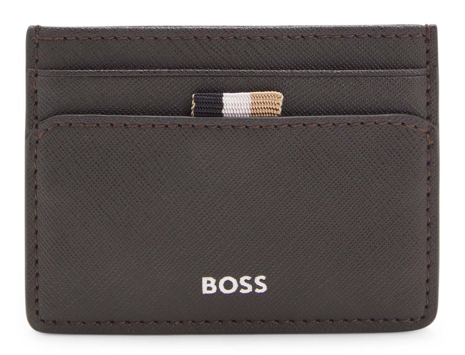 BOSS Kartenetui Card Holder, aus echtem Leder