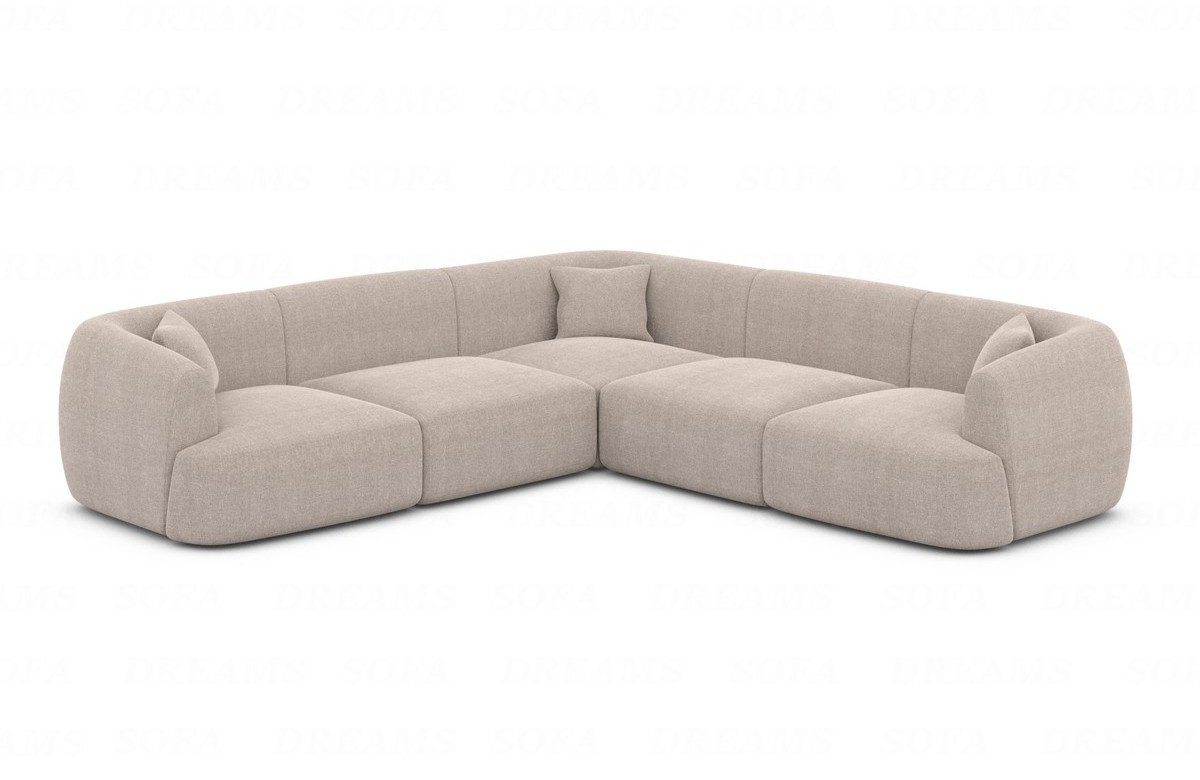 Sofa Dreams Ecksofa Sofa Stoff Eckcouch Polster Ecksofa Tabarca L Form Stof günstig online kaufen
