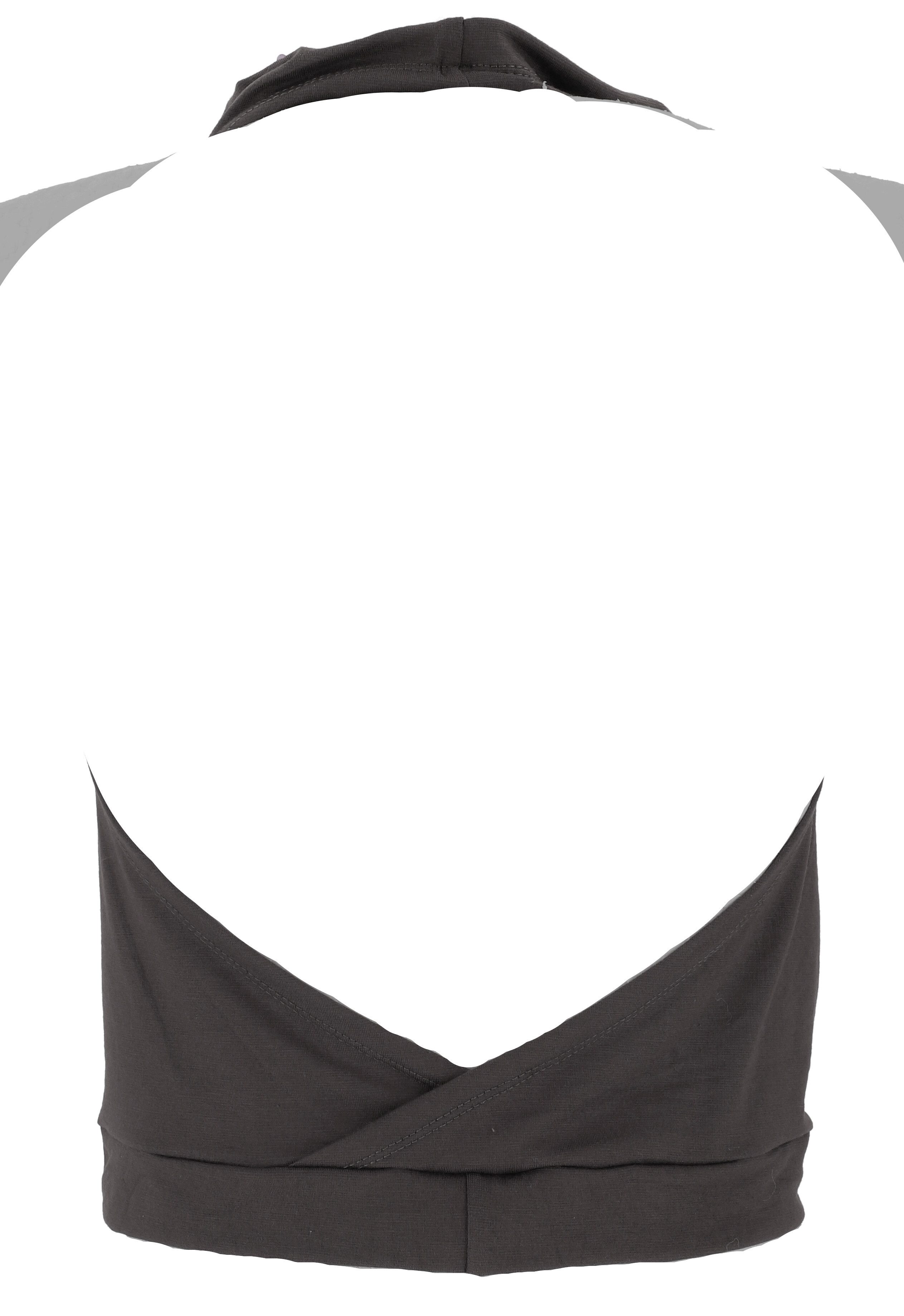 Guru-Shop T-Shirt Neckholder Top, rückenfreies Goa Psytrance -.. Festival, Ethno Style, alternative Bekleidung