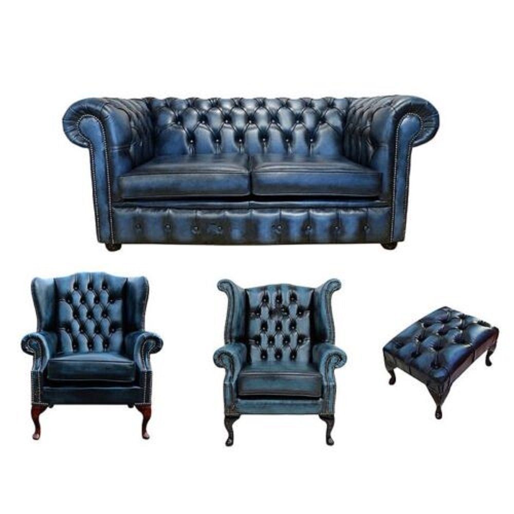 Sitz in Luxus JVmoebel Europe Garnitur Sofa Chesterfield Design Sofa Made Couch Leder,