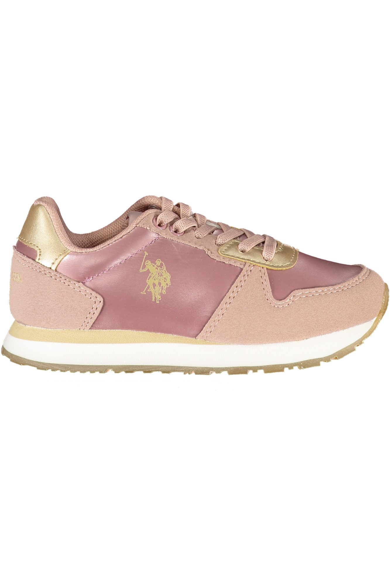 U.S. Polo Sneaker Rosa Kindersportschuhe mit Kontrastdetails und