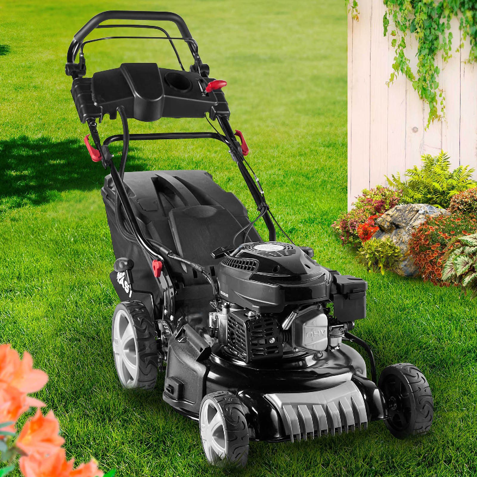 BRAST Benzinrasenmäher mit Antrieb 3,5kW(4,76PS) Elektrostart 4 Takt ...