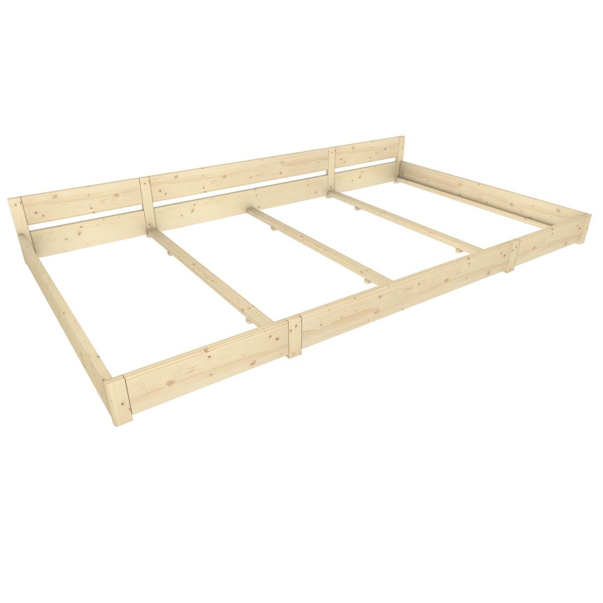 TUGA-Holztech Massivholzbett Familienbett "Familien-Nesterl" 360 200 günstig online kaufen