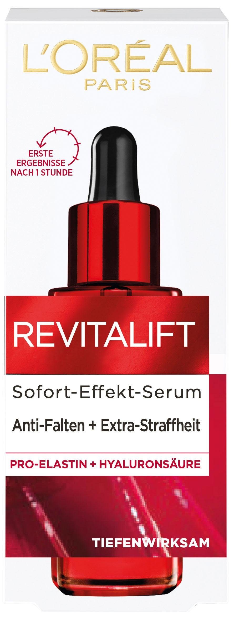 L'ORÉAL PARIS Gesichtsserum REVITALIFT KLASSIK GLÄTTENDES FEUCHTIGKEITSSERUM, verleiht der Haut mehr Elastizität und Straffheit