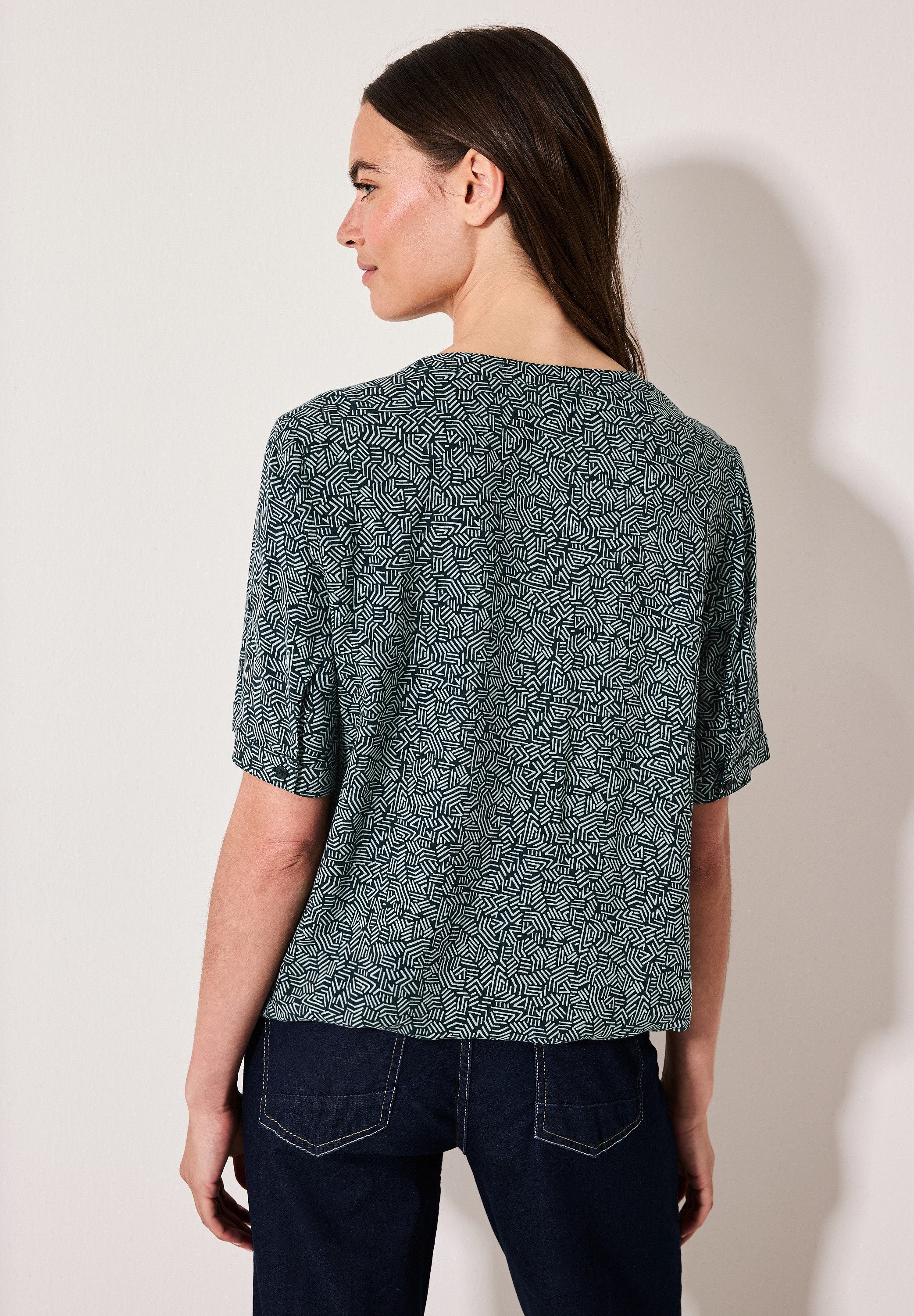Cecil Kurzarmbluse, aus softer Viskose günstig online kaufen