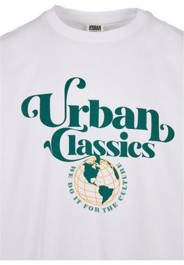 URBAN CLASSICS T-Shirt Urban Classics Herren Organic Globe Logo Tee (1-tlg)