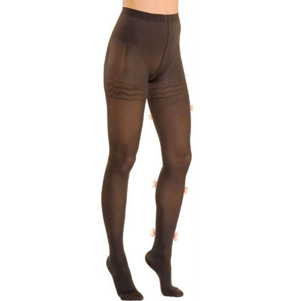SOLIDEA Kompressionsstrümpfe SOLIDEA® Wonder Model 140 opaque CCL1 figurformend
