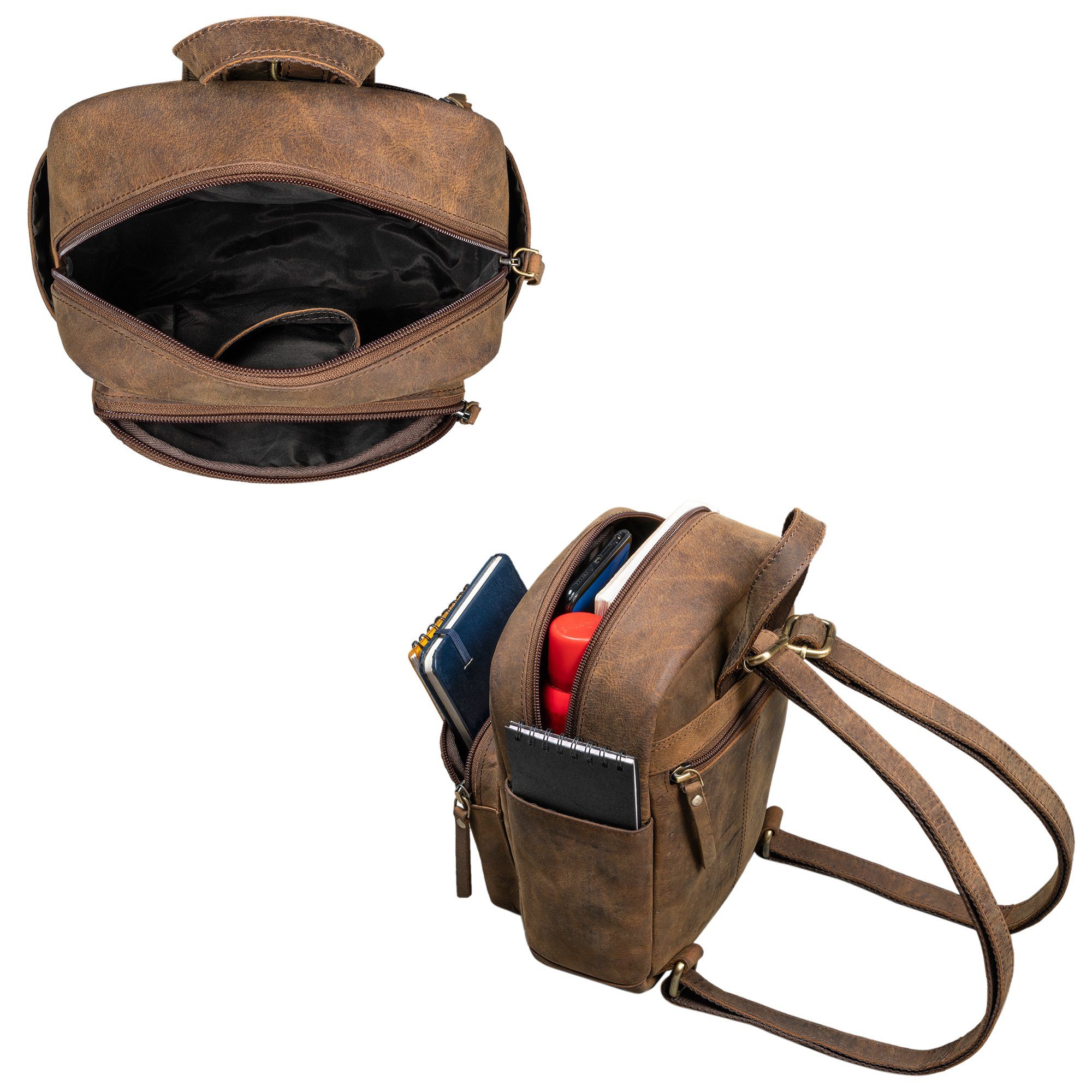 STILORD Cityrucksack STILORD "Gerda" Mini Rucksack Damen Leder – Bild 4 von 5