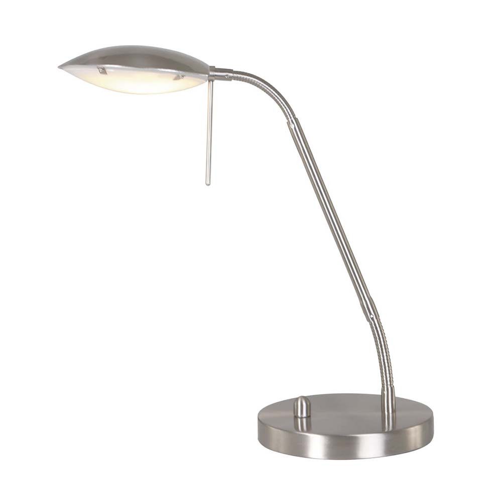 Steinhauer LIGHTING Schreibtischlampe, LED-Leuchtmittel fest verbaut, Warmweiß, Tischleuchte Tischlampe Schreibtischleuchte dimmbar LED Leselampe