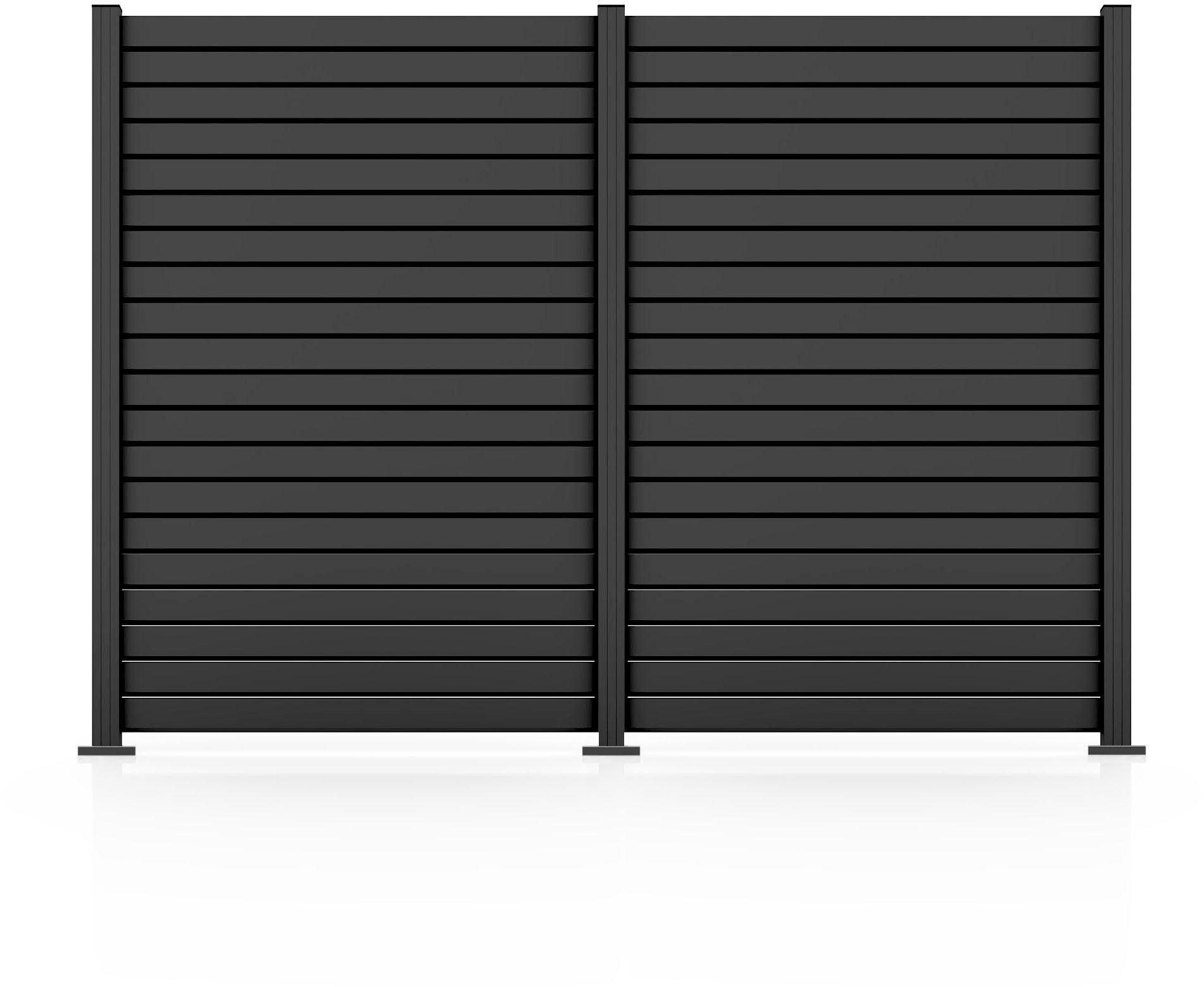 STAKET PRO Gartenzaun Komplettzaun »Rhombus Mini« Breite 1200 mm, (Set), Zaunhöhe 180 cm, Zaunlänge 2,484 - 3,726 m
