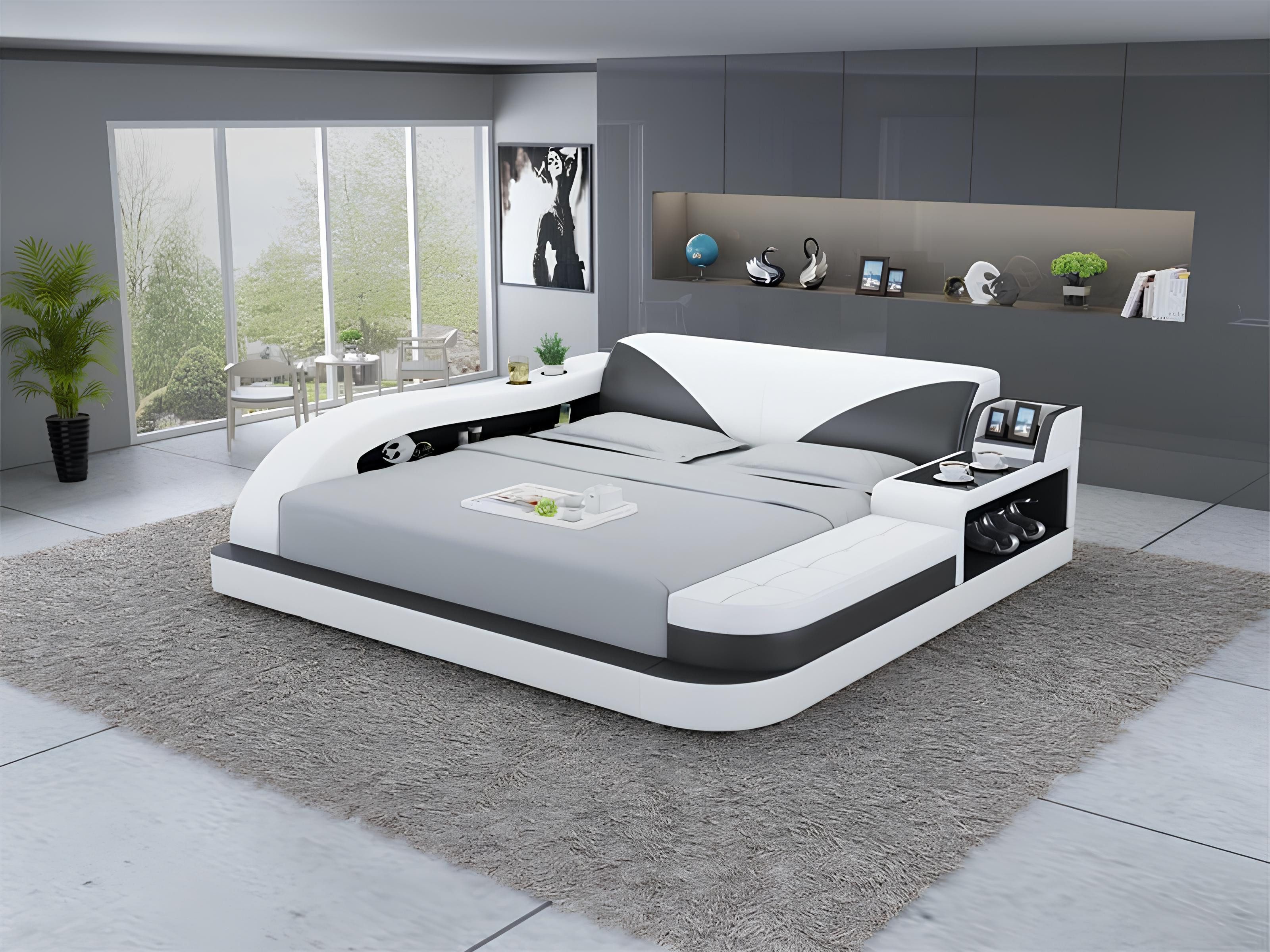 Xlmoebel Ecksofa Luxuriöses Design-Doppelbett mit vielfältigen Funktionen - schon, Hergestellt in Europa