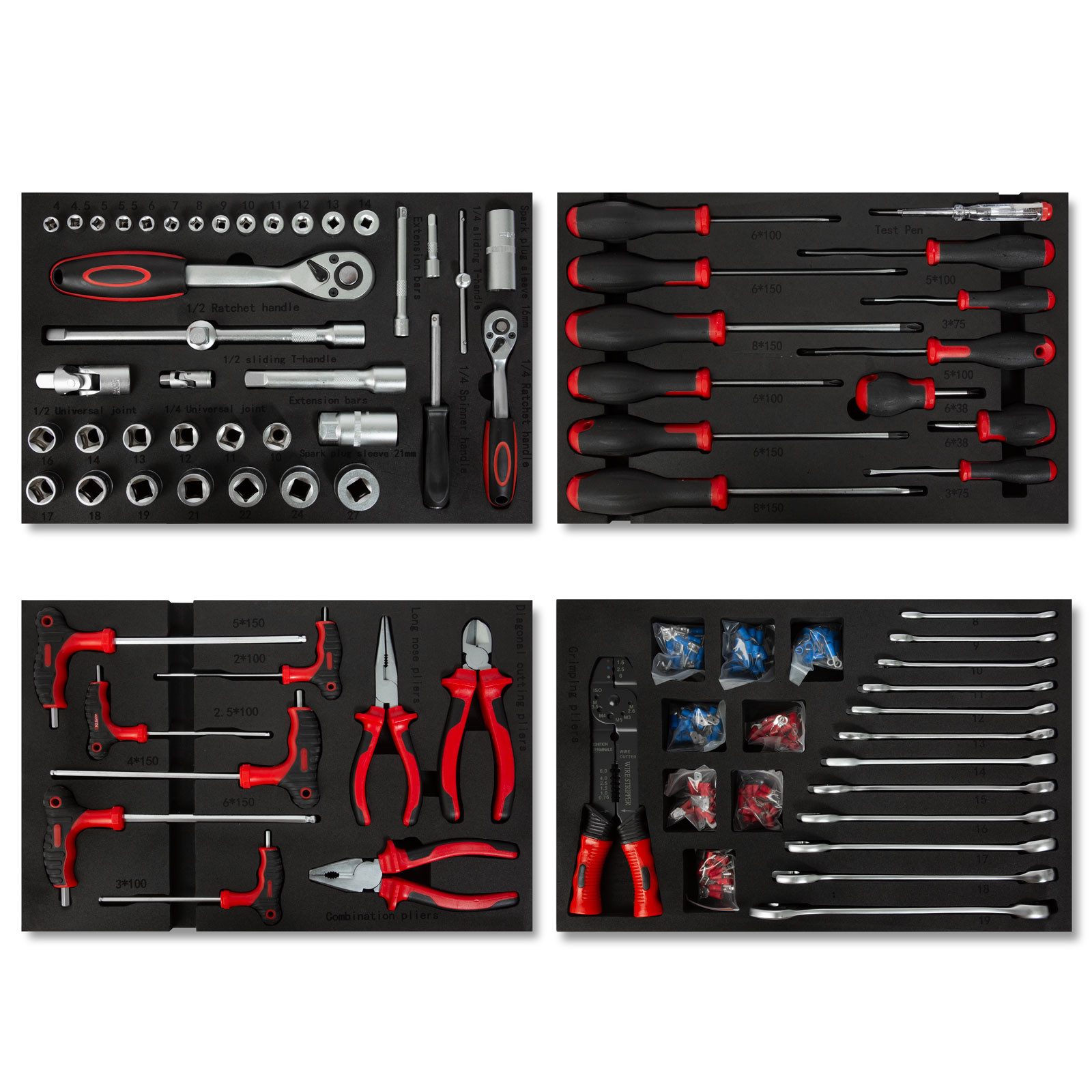Werkzeugset Multitool Werkzeug Set 81 Teile Für Werkzeugwagen