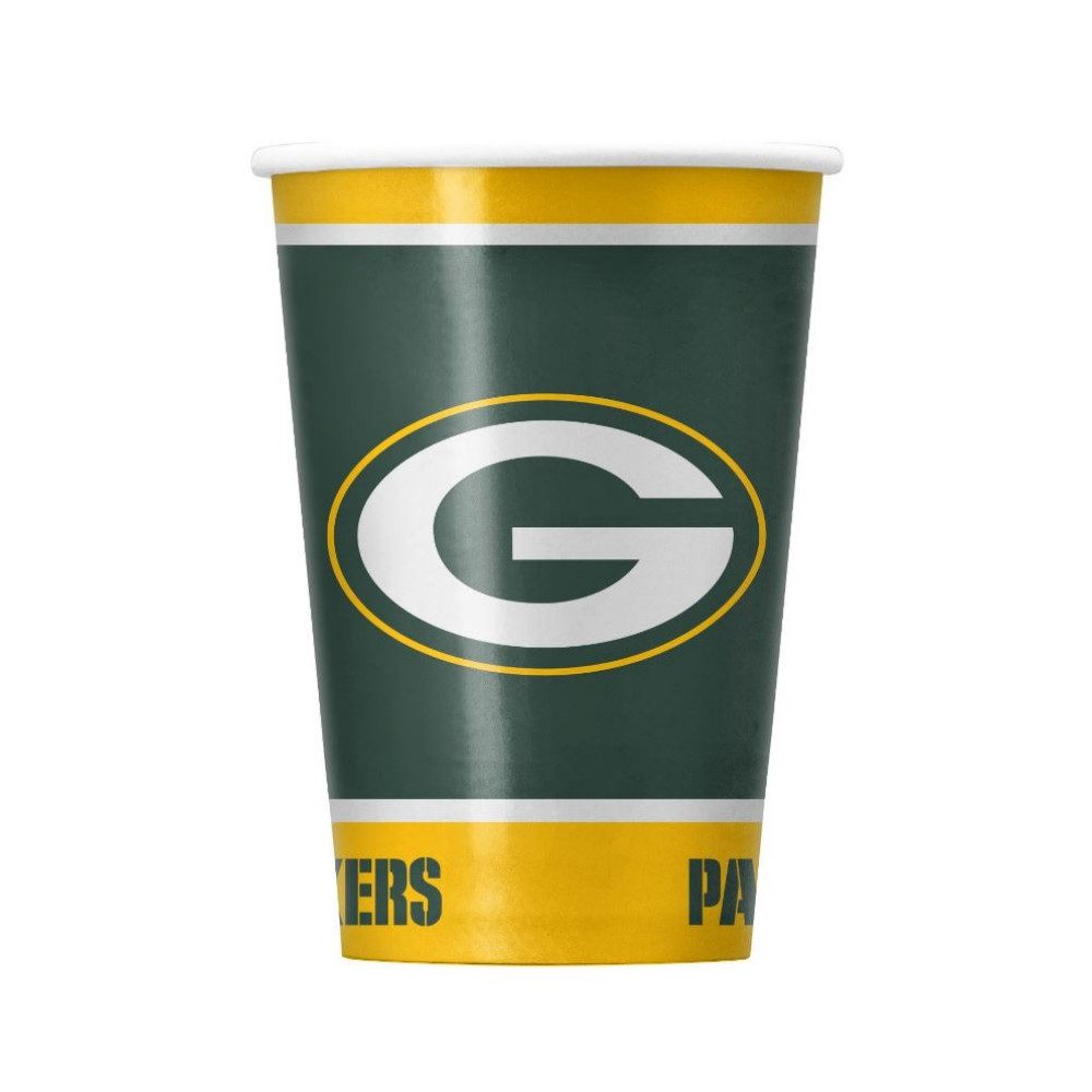 Green Bay Packers Pappteller Green Bay Packers Pappbecher Set (20 Stk) 400 ml