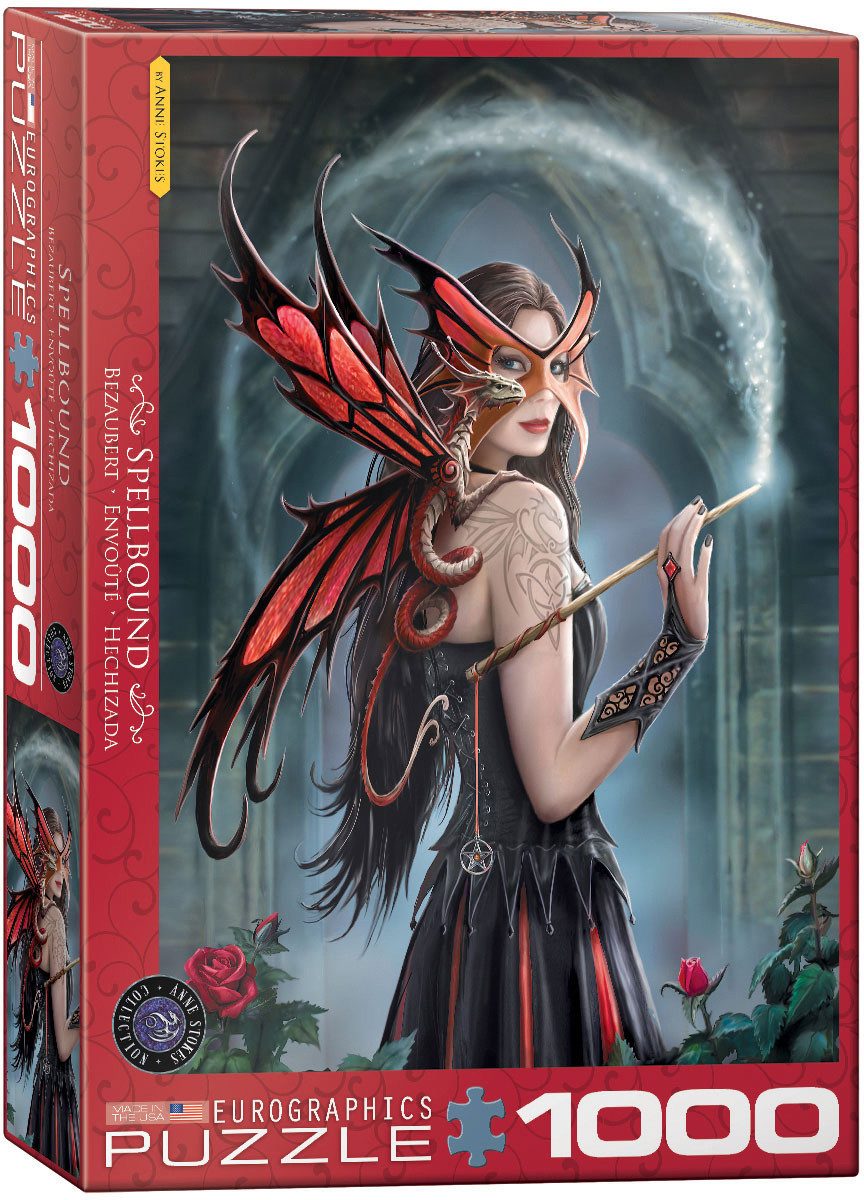 Puzzle 1000 Teile Puzzle - Puzzle - Anne Stokes - Im Bann der Drachenherrin, Puzzleteile