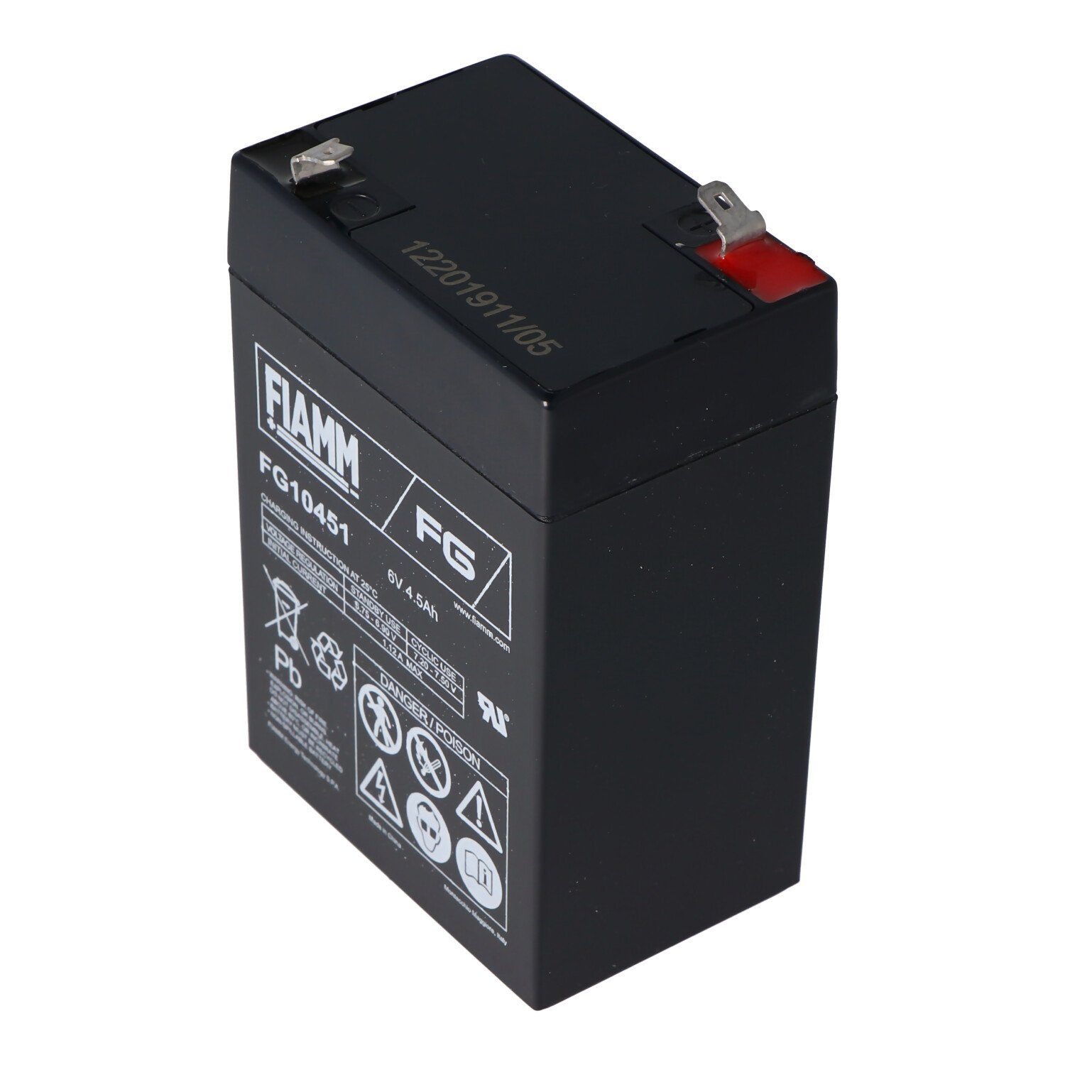 Fiamm 6 Volt Akku für Peg Perego Fahrzeuge 6 Volt 4500mAh ohne Kabel Akku 4500 mAh (6,0 V)