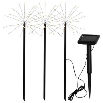 STAR TRADING LED Solarleuchte LED Solar Erdspießleuchte Firework 3er-Set, keine Angabe, Leuchtmittel enthalten: Ja, fest verbaut, LED, warmweiss, Solarleuchten