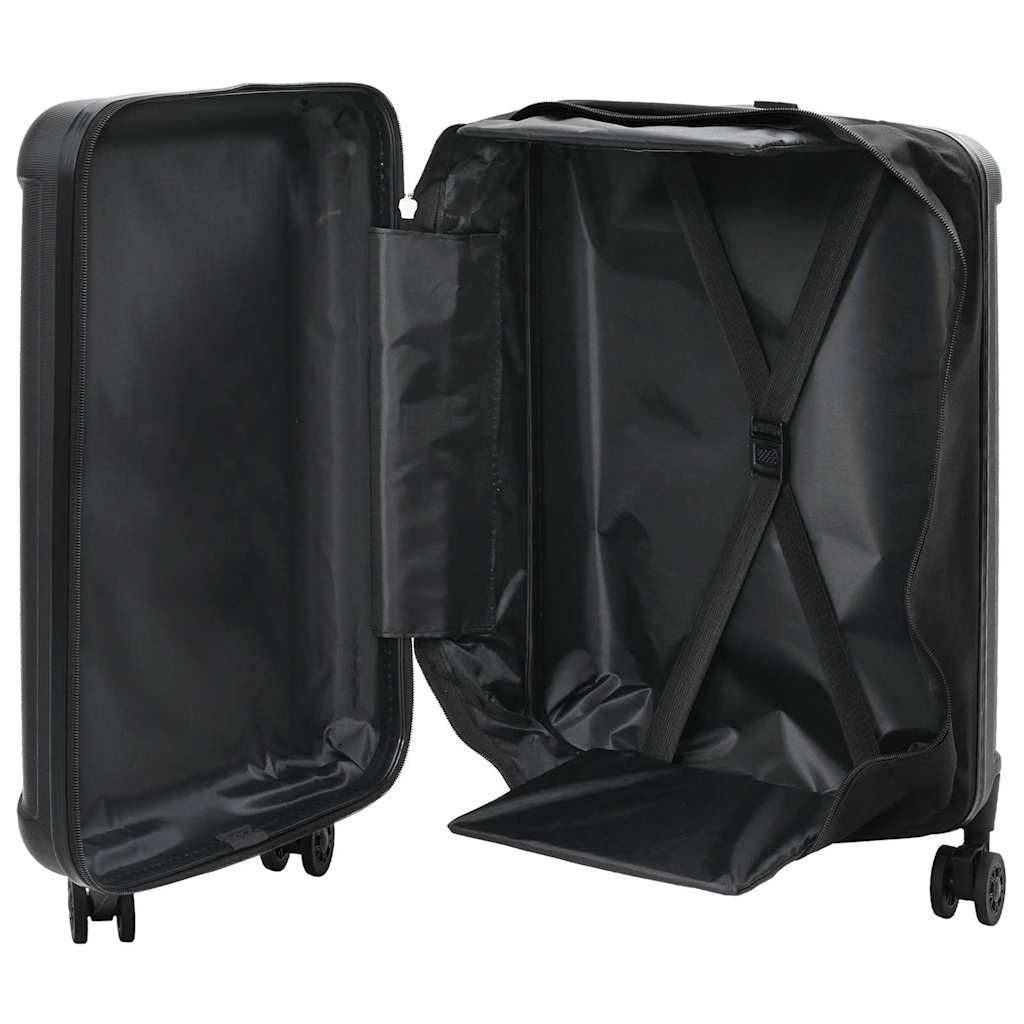vidaXL Trolley Koffer mit Schloss Schwarz 43 x 27 x 66 cm ABS Kunststoff