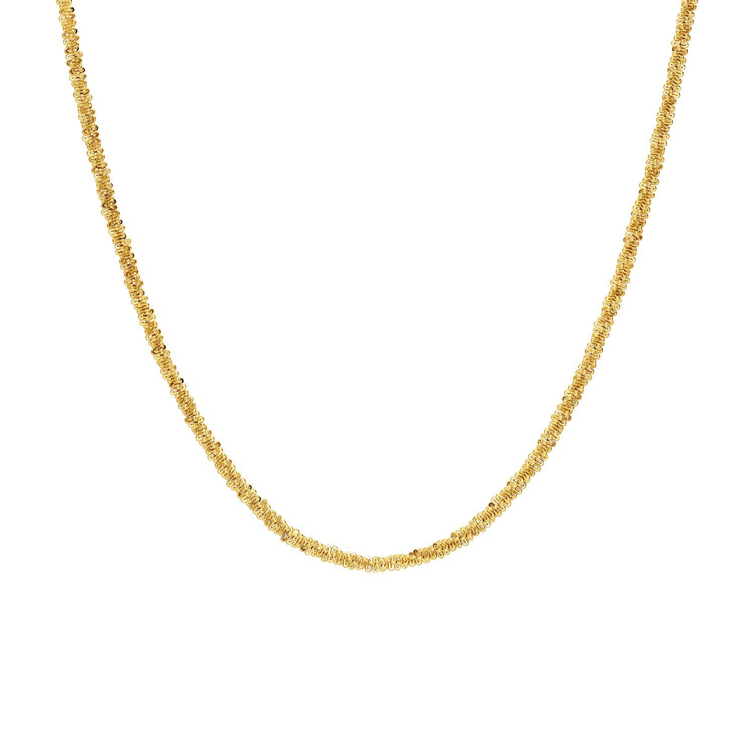 LUCARDI Kette ohne Anhänger Halskette - Stahl - Gold - Damen