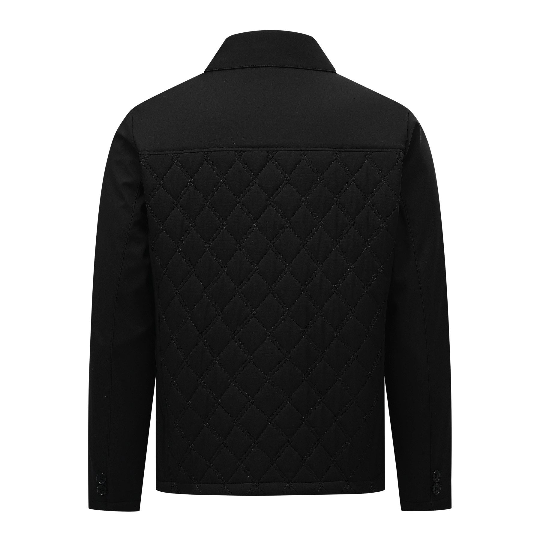 Allthemen Steppjacke Herren Steppjacke Lockere Passform Winddicht Winterjacke Mantel – Bild 2 von 5