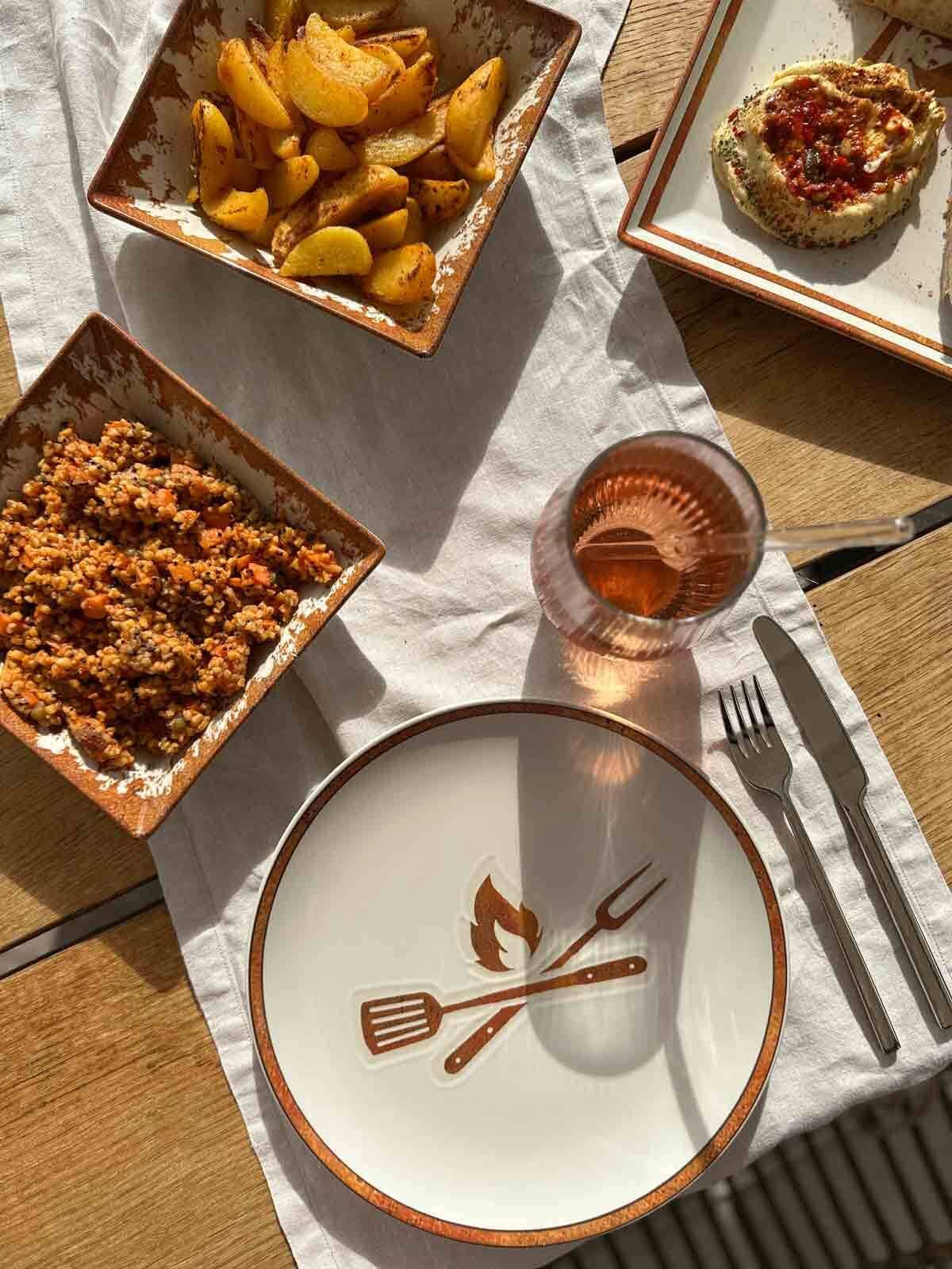 Ritzenhoff & Breker Frühstücksteller Rusty Dessertteller 21 x 21 cm 6er Set, (6 St)