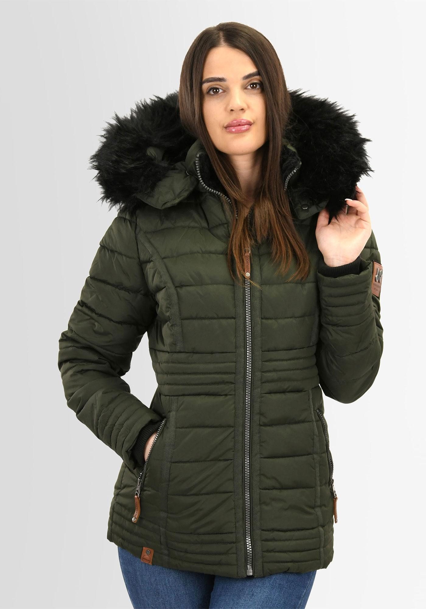 Navahoo Winterjacke Navahoo Umay Princess Damen Winter Steppjacke B900 mit günstig online kaufen