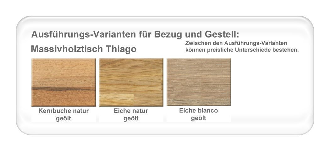 Masada Norina + Essgruppe expendio Stühle 3-tlg), 90x90 (komplette Spar-Set, Massivholztisch 32 natur Eiche Tischgruppe, Thiago, hellgrau