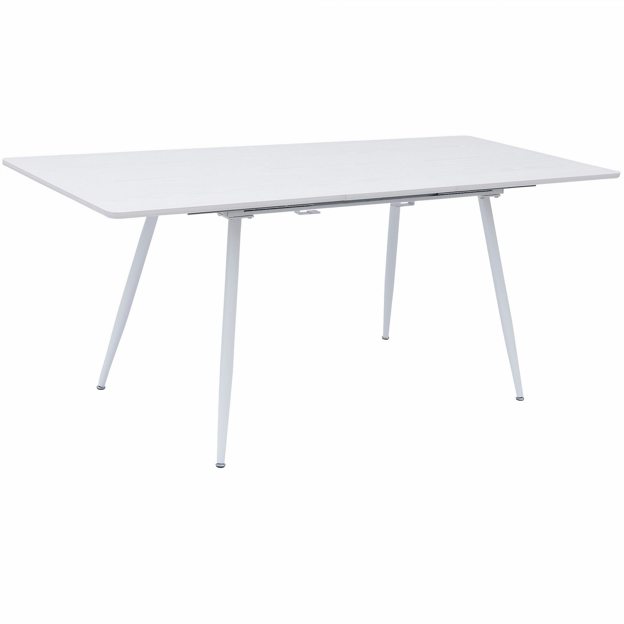 140-180x80cm Küchentisch 6-10 Esstisch TRISENS ausziehbar Optik Esstisch Holz Weiß Personen Mateo,