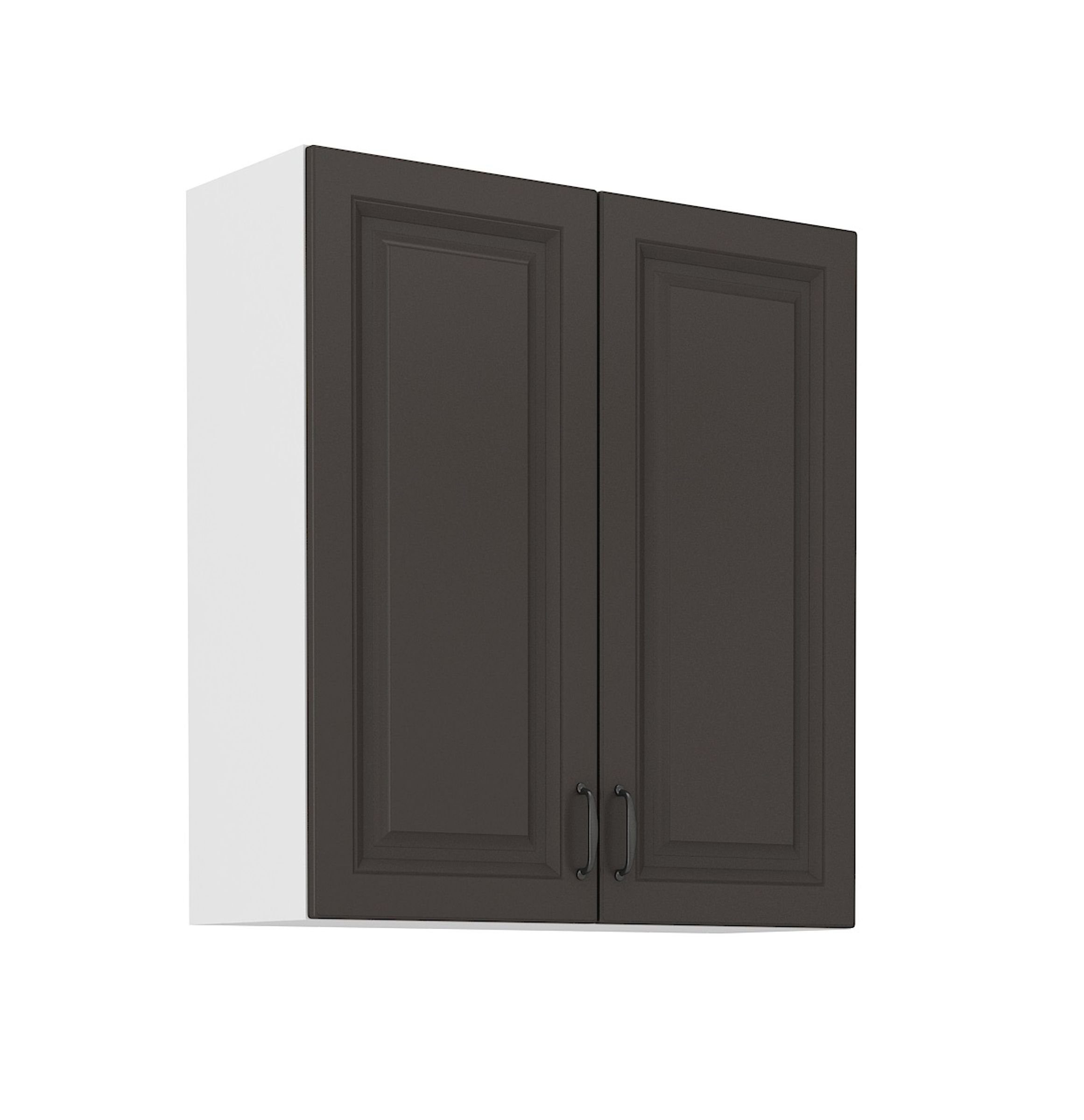 Küchenblock Küchen-Preisbombe Grau Küche Hängeschrank Stilo Einbauküche Küchenzeile Landhaus cm 80
